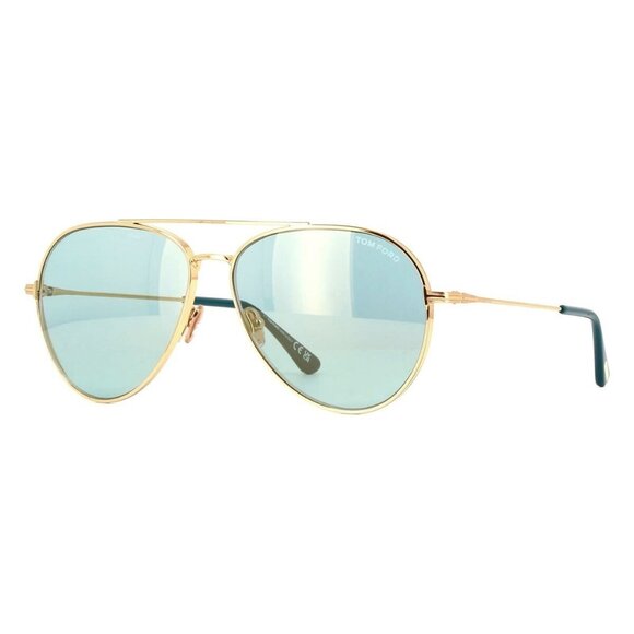 New TOM FORD Dashel-02 Gold Aviator FT0996/S 28X Sunglasses Women - Picture 1 of 5